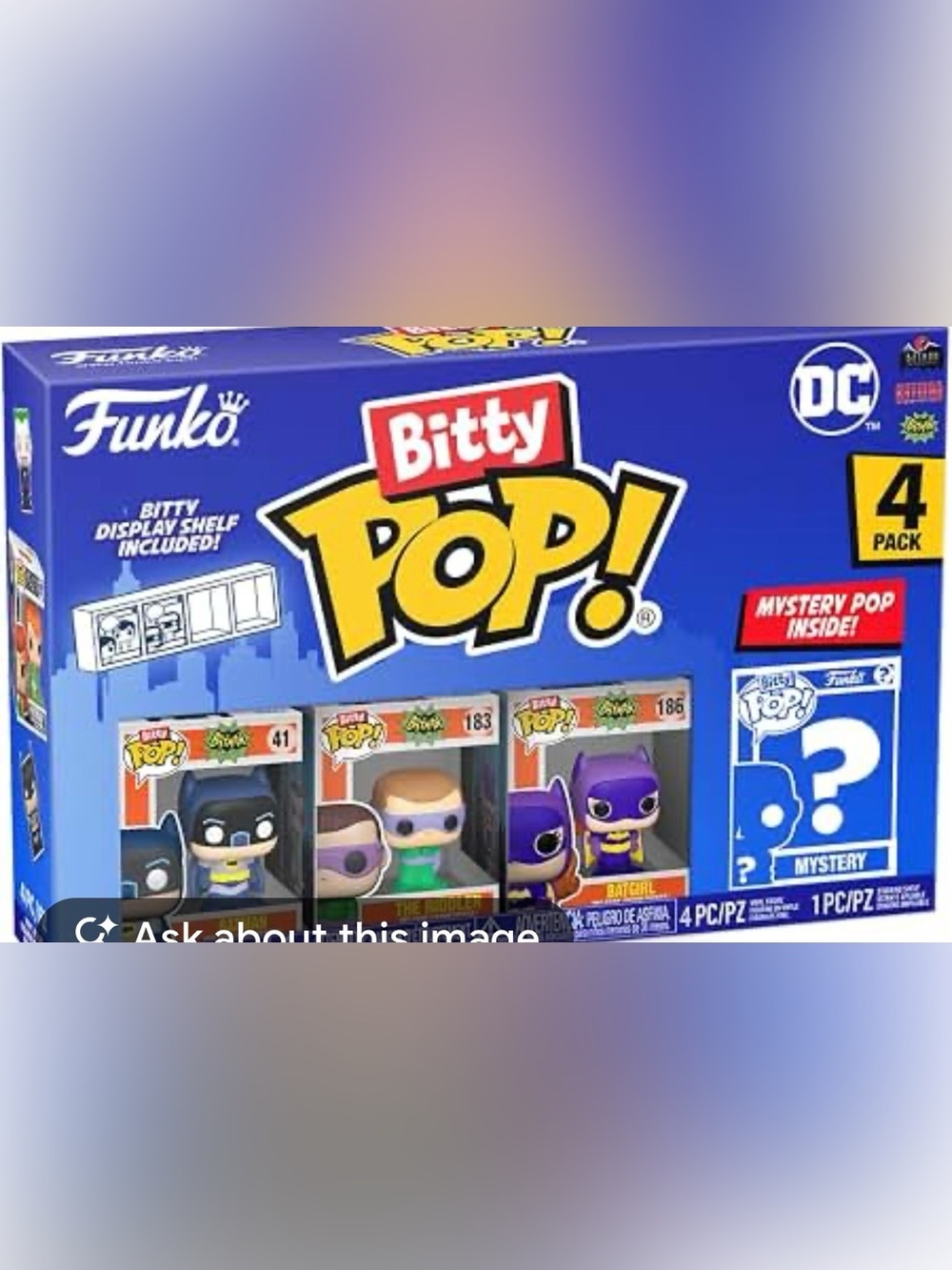 #3427**Funko Bitty Pop! DC Comics 4-Pack Series 4 - Blue Box - Picture 3 of 17